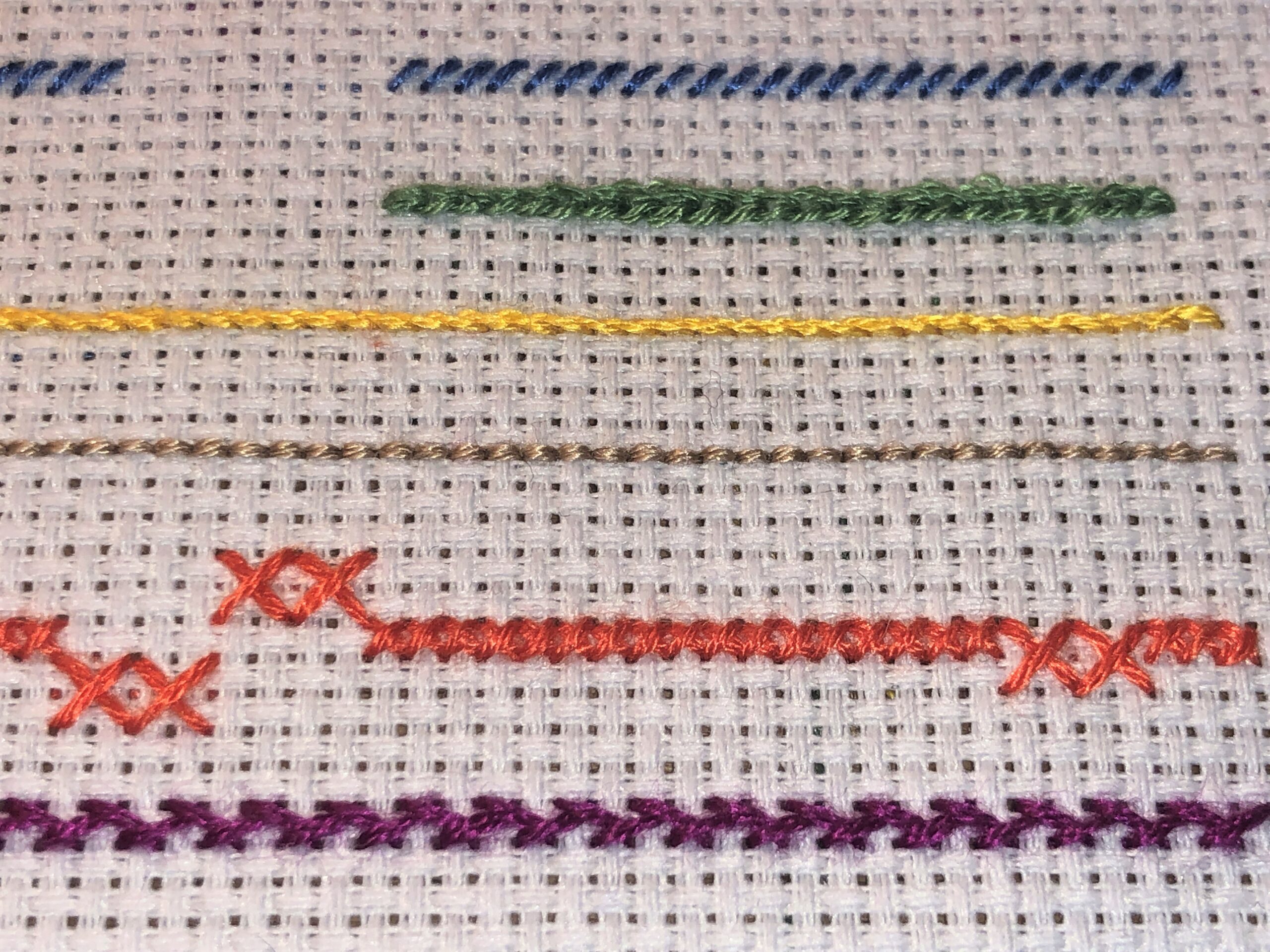 Stickstiche, sticken, Handarbeit