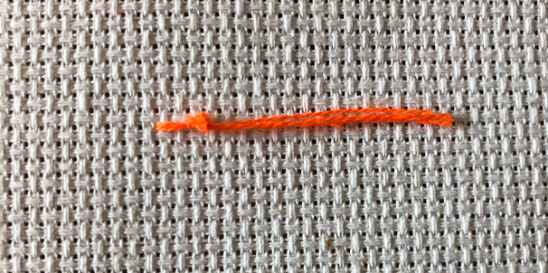 Anfang & Ende, Sticken, Faden vernähen, Knoten