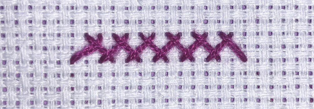 Hexenstich, Stickstich, Sticken