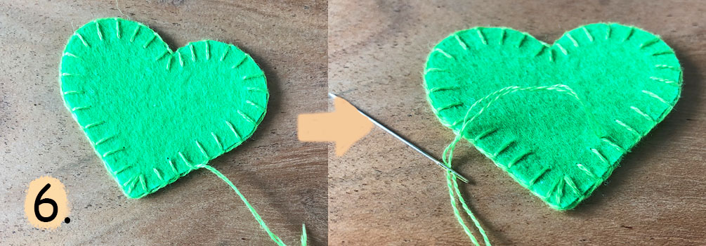 Langettenstich, sticken, Handarbeit, Stickstich