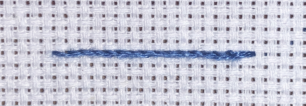 Stielstich, sticken, Handarbeit