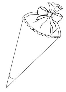 Schultüte malen, Schulanfang, Kinder, ausmalbild.