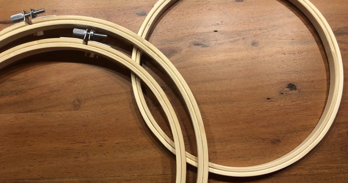 Sticken, Rahmen, Holz