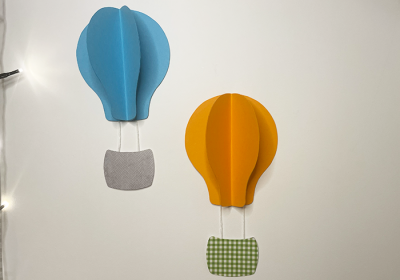Bild_3DHeißluftballon_700x500 basteln mit Tonpapier, Deko, 3D-Heißliftballon, Kinderzimmer