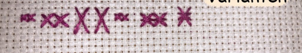 Kreuzstich , Varianten, Sticken