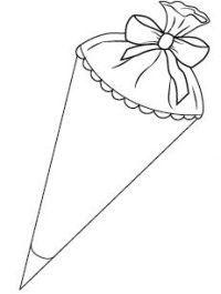 Schultüte malen, Schulanfang, Kinder, ausmalbild.