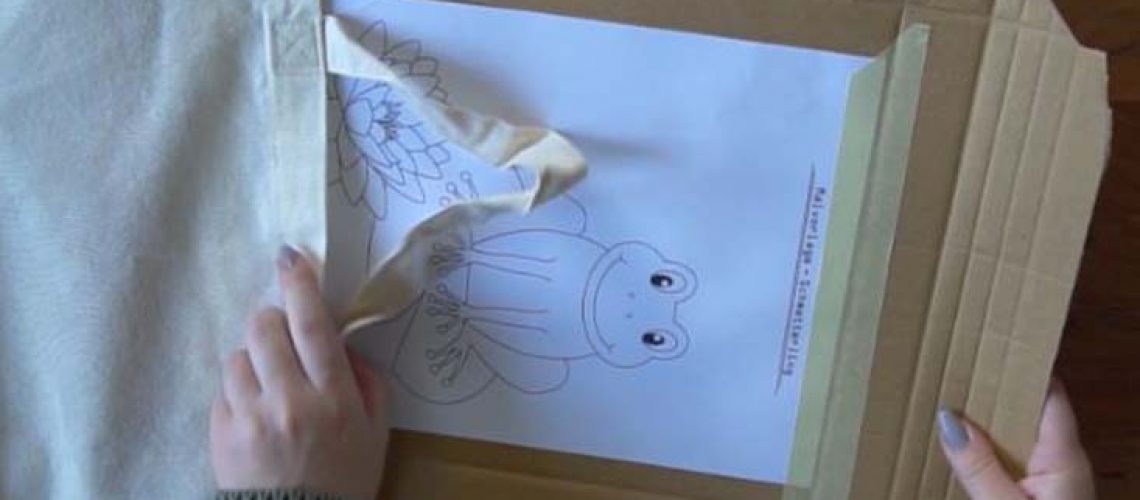 Sticken, Stoffbeutel bemalen, besticken Anleitung, Vorlage, so geht´s, Geschenkidee, DIY